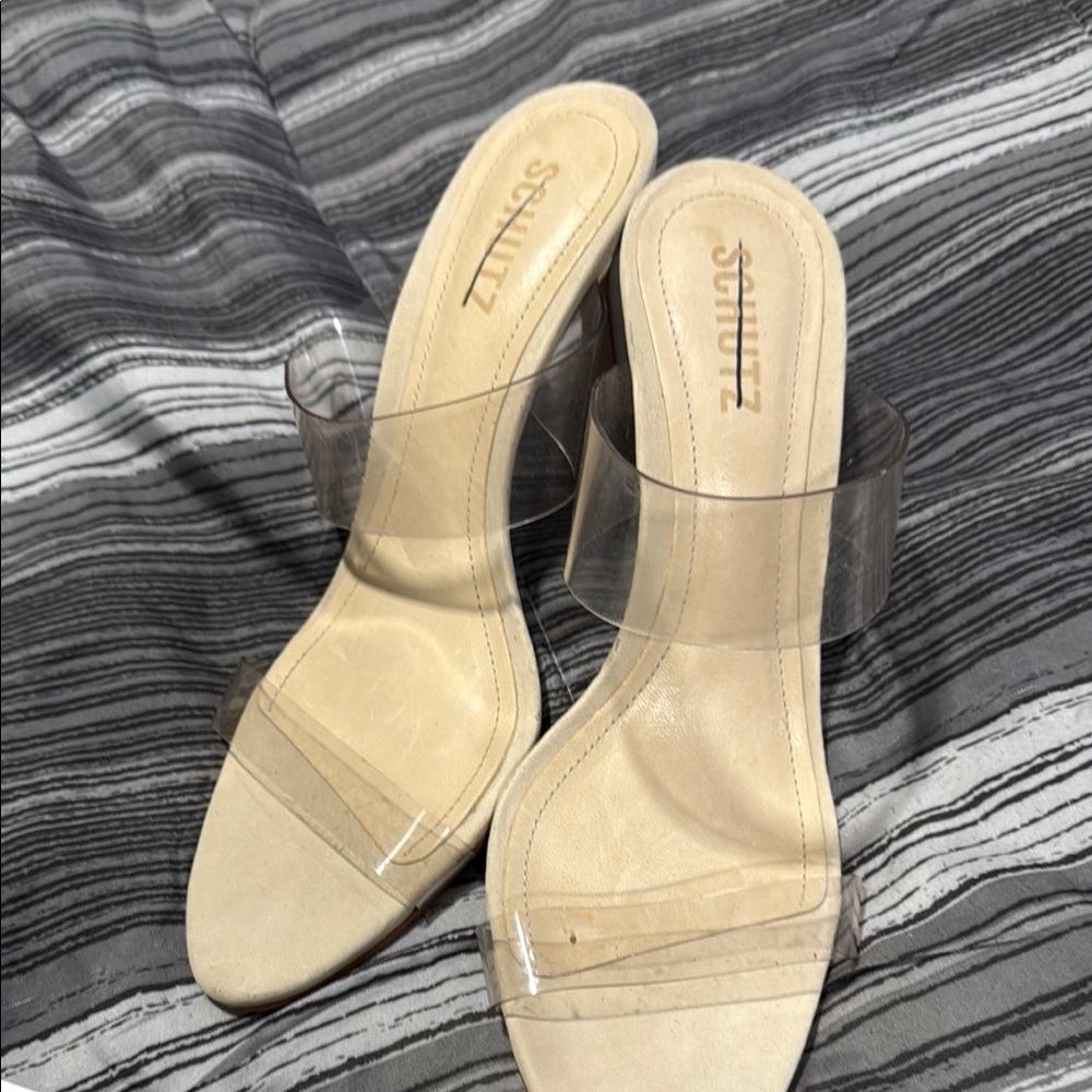 Schutz Clear Strap Women's Heels